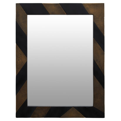 Aris Black and Gold Wall Mirror