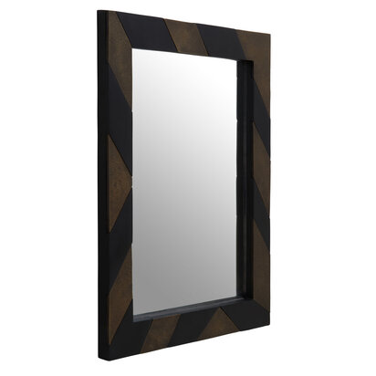 Aris Black and Gold Wall Mirror