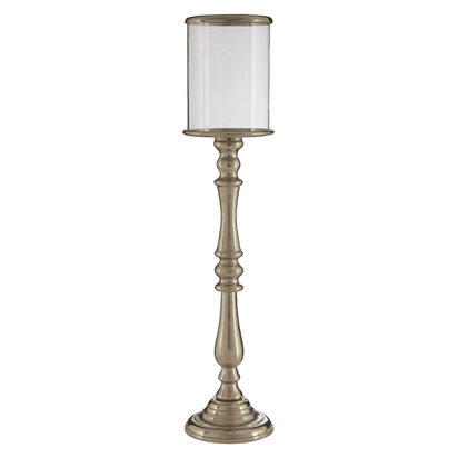Rosisfield Townhouse Small Nickel Candle Holder