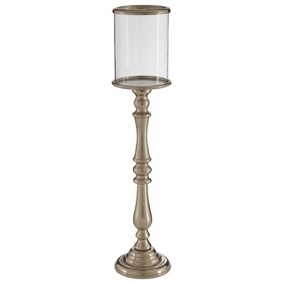 Rosisfield Townhouse Small Nickel Candle Holder