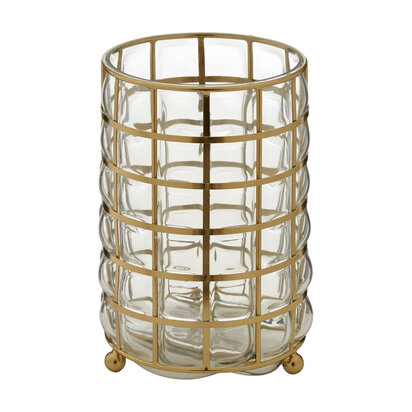 Martina Medium Blown Glass Hurricane Lamp