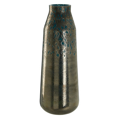 Caris Blue Speckled Glass Large Vase