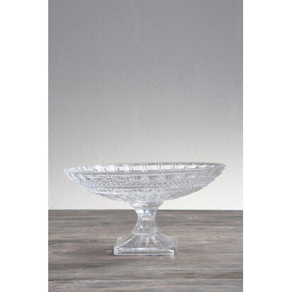 Savita Pedestal Glass Fruit Bowl