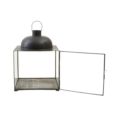 Preston Large Black Square Lantern