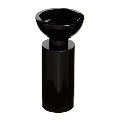 Carrie Small Black Crystal Candle Holder