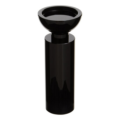 Carrie Medium Black Crystal Candle Holder
