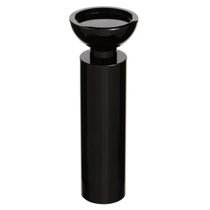 Carrie Large Black Crystal Candle Holder