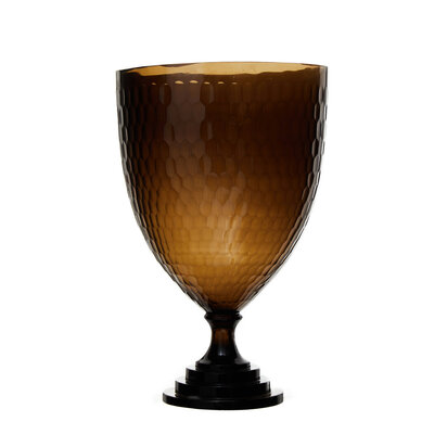 Cortina Large Honeycomb Glass Candle Holder