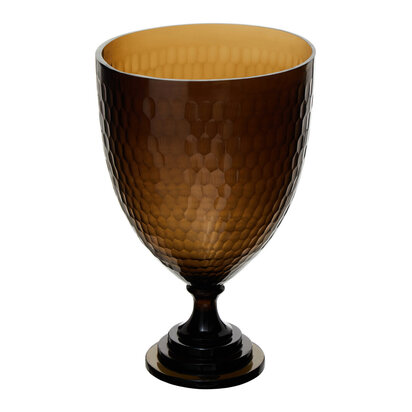 Cortina Large Honeycomb Glass Candle Holder