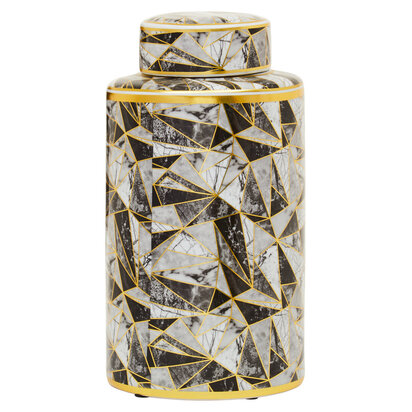 Ivyorora Large Marble Effect Pattern Ceramic Jar