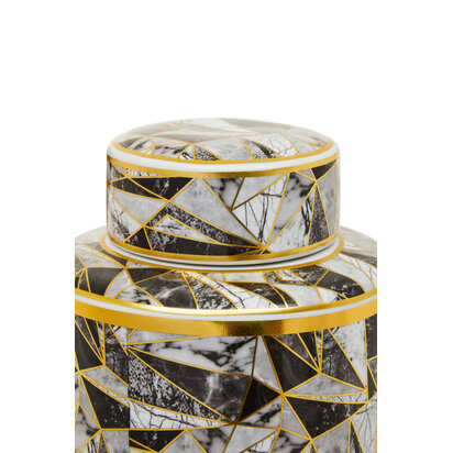 Ivyorora Large Marble Effect Pattern Ceramic Jar