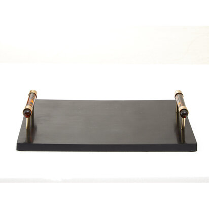 Roma Rectangular Tortoise Shell Tray