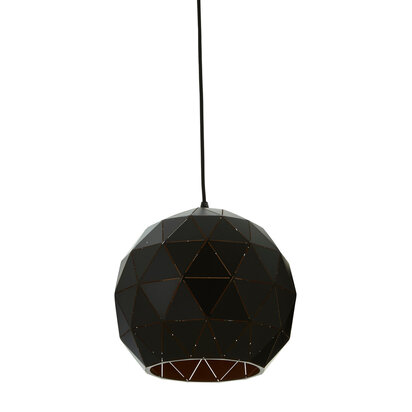 Mateo Extra Small Black and Copper Pendant Light