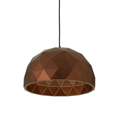 Wesoelle Small Coffee Dome Pendant Light