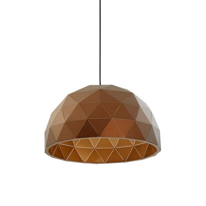 Mateo Medium Coffee Dome Pendant Light