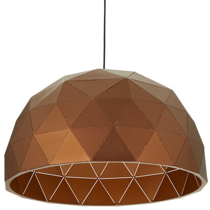 Wesoelle Large Coffee Dome Pendant Light