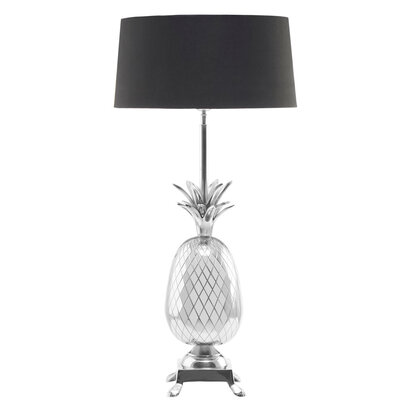 Boho Nickel Finish Pineapple Table Lamp