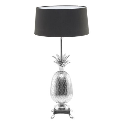 Boho Nickel Finish Pineapple Table Lamp