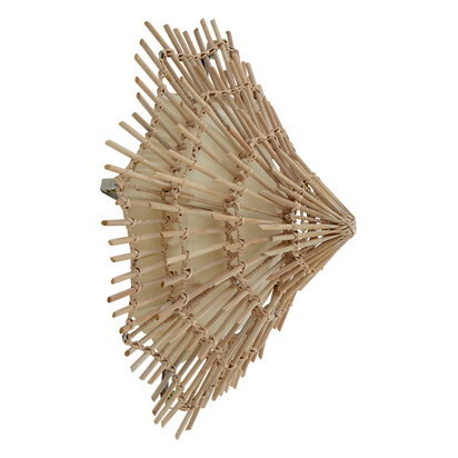 Hestina Small Woven Rattan Wall Light