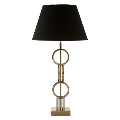 Skye Gold Finish Table Lamp with Dual Ring Base