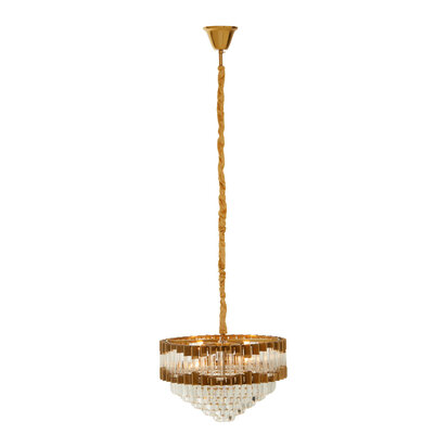 Babylon Four Bulb Antique Gold Chandelier