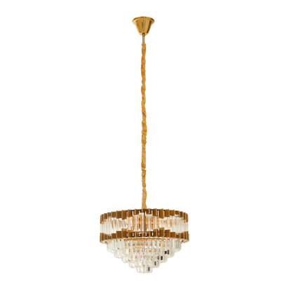Ashowelle Four Bulb Antique Gold Chandelier