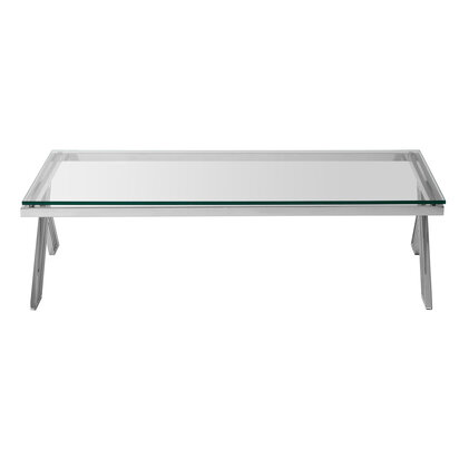 Monisford Clear Glass Coffee Table