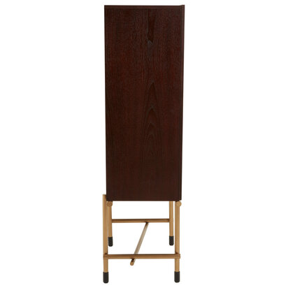 Linorbrok Walnut Veneer Drinks Cabinet