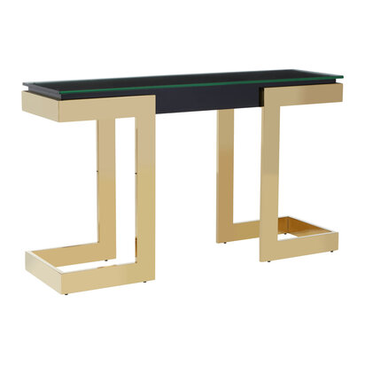 Fenorana Gold and Black Console Table