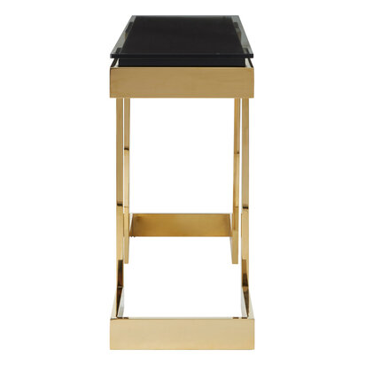Fenorana Gold and Black Console Table