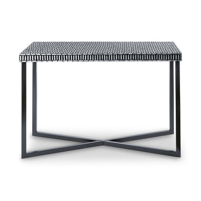 Wesowell Shell Inlay Console Table