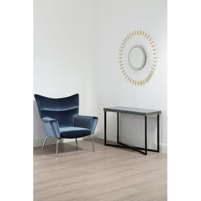 Wesowell Shell Inlay Console Table