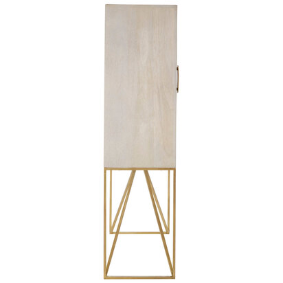 Floerridge White Wash Mango Wood Cabinet