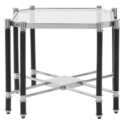 Allessi Silver Chrome Finish End Table