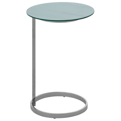 Oria End Table With White Marble Effect Top