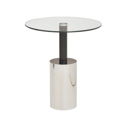 Oria End Table With Silver Base