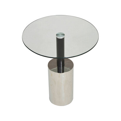 Oria End Table With Silver Base