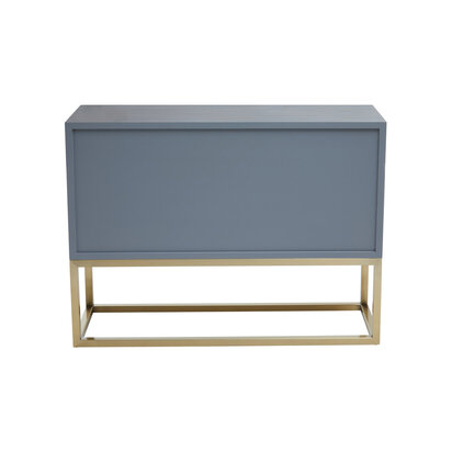 Ivyiamere Grey Shagreen Effect Four Drawer Console Table