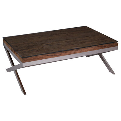 Kerala Natural Coffee Table With Cross Base