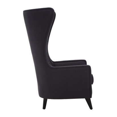 Cala Black Tufted Highback Chair