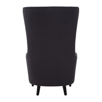 Hararia Black Tufted Highback Chair
