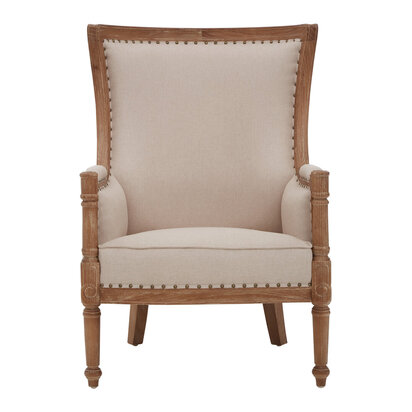 Cabra Cream Fabric Armchair