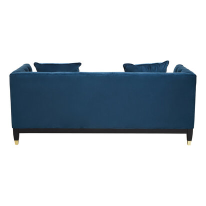 Alerridge Navy Fabric Modern Chesterfield 2 Seat Sofa