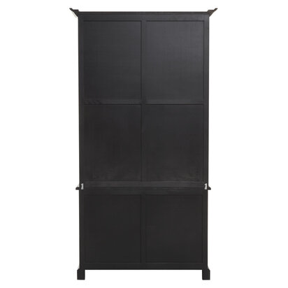 Cleumere Black Oak Wood Tall Cabinet
