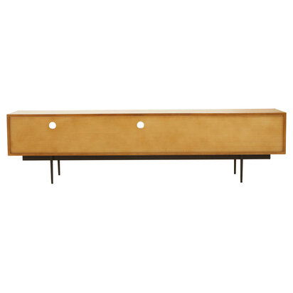 Grermere Natural Finish Carved Media Unit