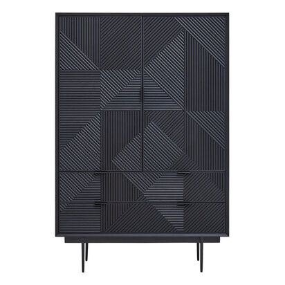 Jakara Black Finish Cabinet