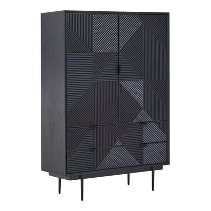 Jakara Black Finish Cabinet