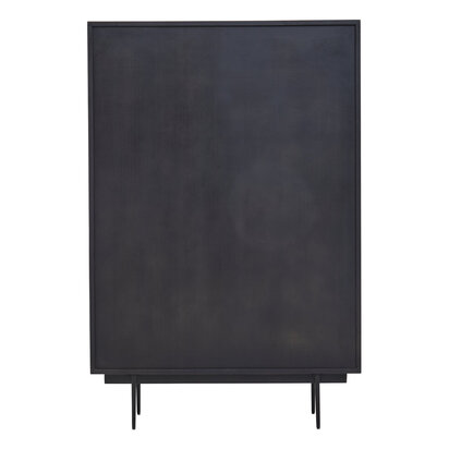Grermere Black Finish Carved Cabinet