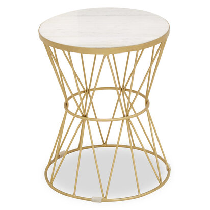 Rabia Side Table With Pinched Base