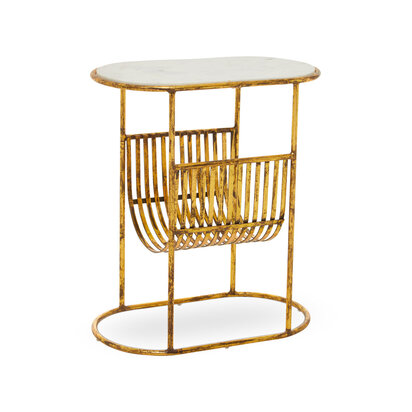 Rabia Table With Magazine Rack